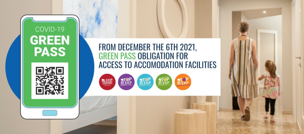 From December the 6th 2021, green pass obligation for access to accomodation facilities